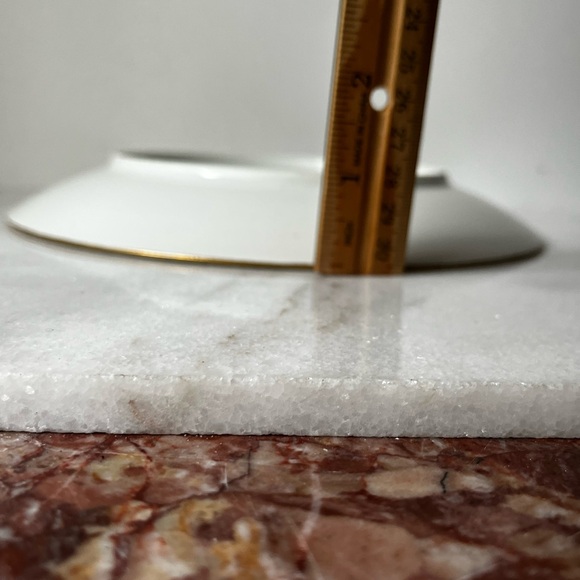 Antique Floral Porcelain Plate with Gold Rim by Limoges - Picture 12 of 13